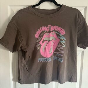 Aerie Rolling Stones Cropped T-Shirt